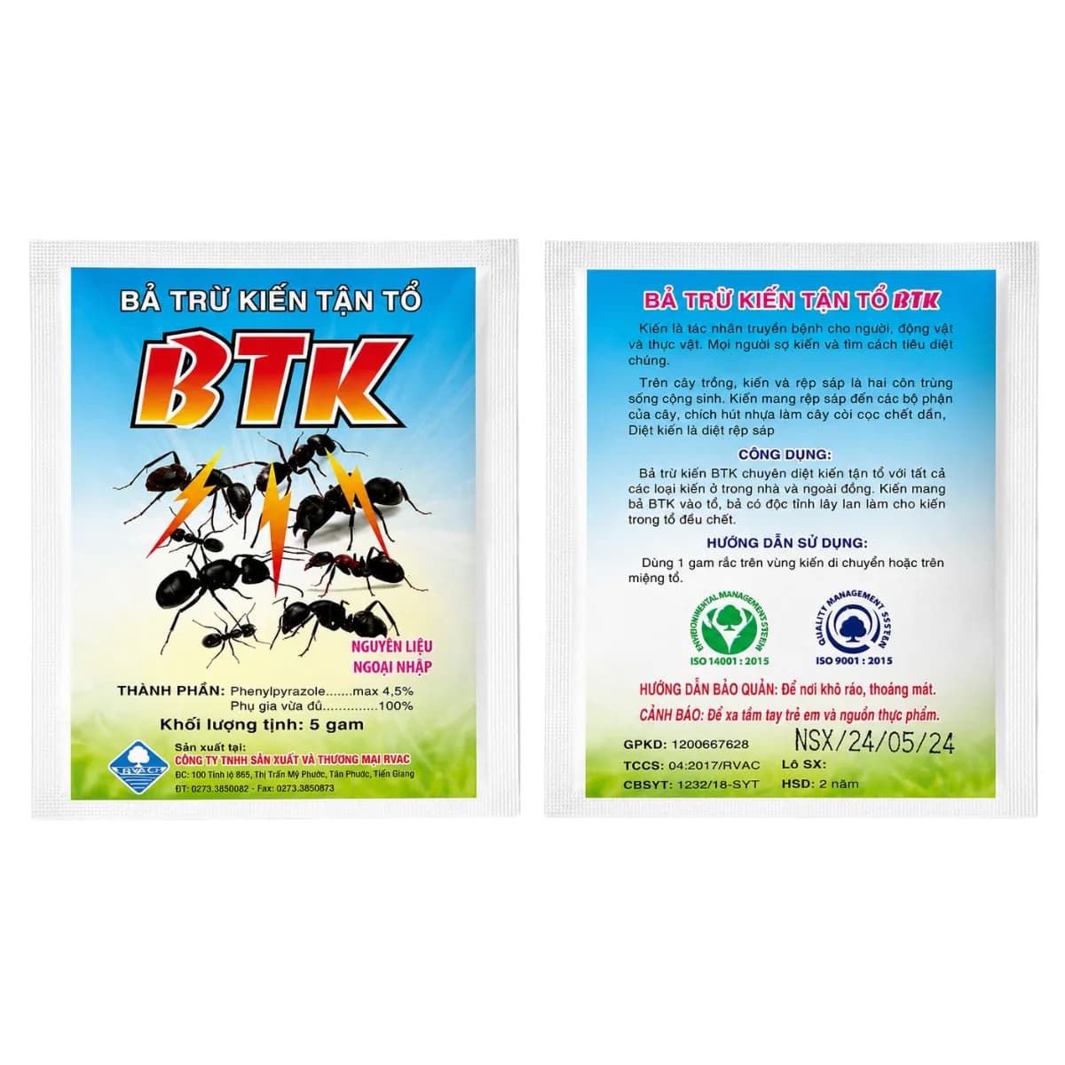 BẢ TRỪ KIẾN BTK - 5GR