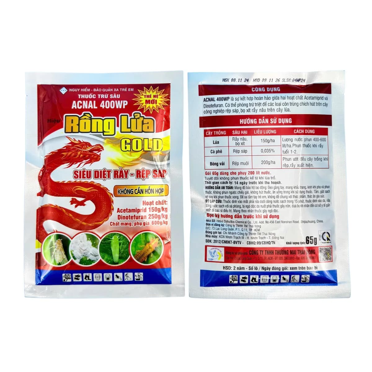 ACNAL 400WP - RỒNG LỬA GOLD - 65GR