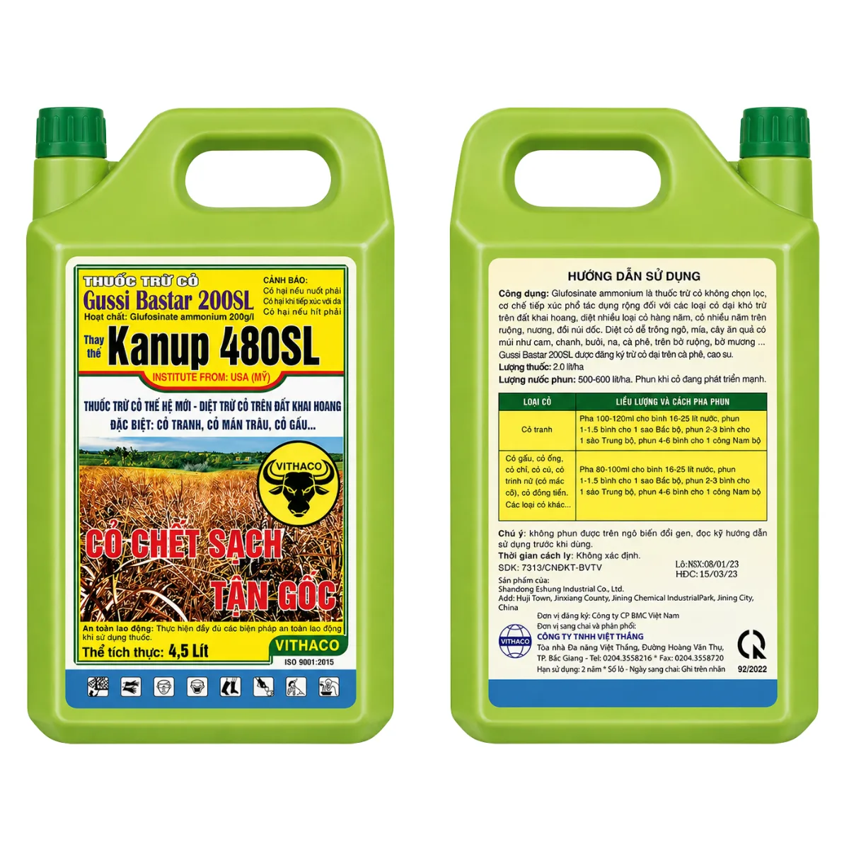GUSSI BASTAR 200SL THAY THẾ KANUP 480SL - 4,5L