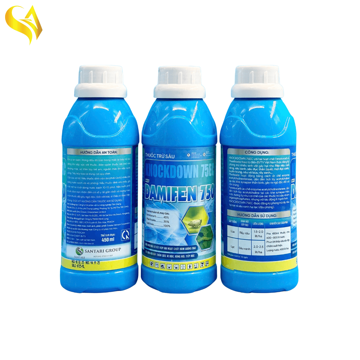 KNOCKDOWN 75EC - DAMIFEN 750 - 450ML