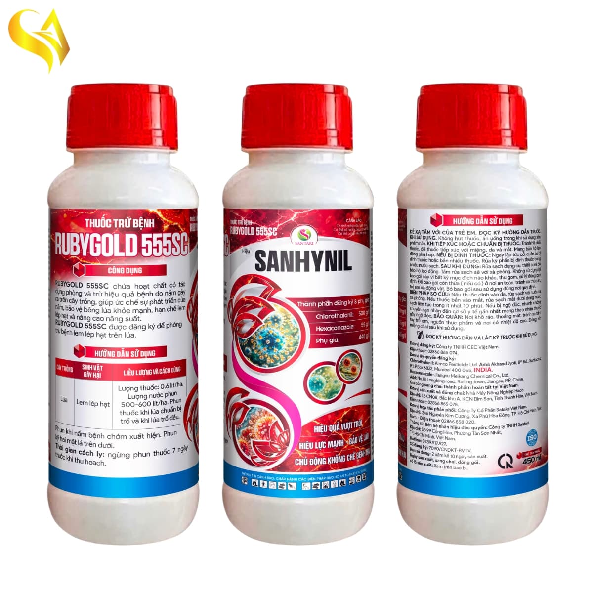 Thuốc Trừ Bệnh RUBYGOLD 555SC Hiệu SANHYNIL