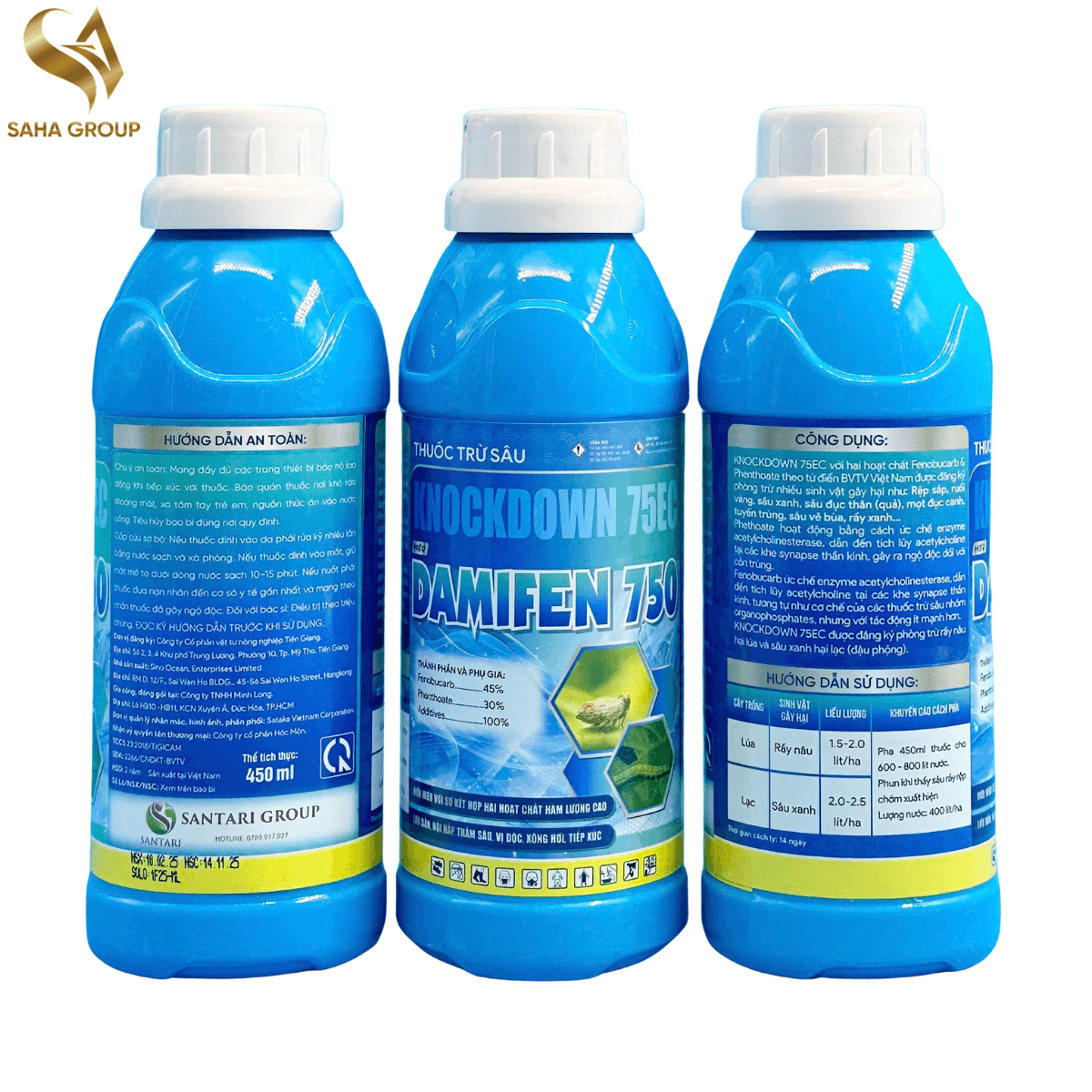 KNOCKDOWN 75EC - DAMIFEN 750 - 450ML