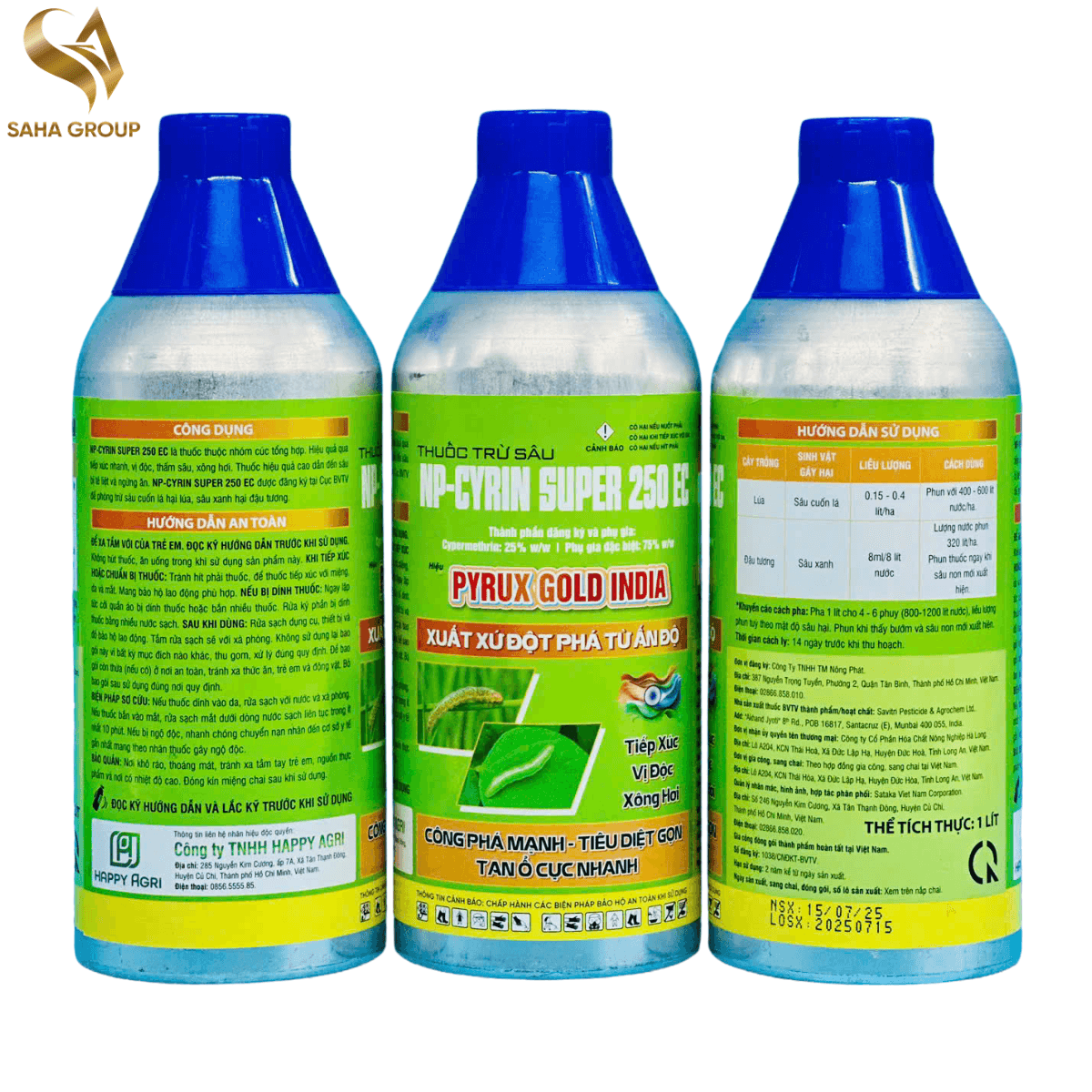 NP-CYRIN SUPER 250EC - PYRUX GOLD INDIA - 1L NHÔM