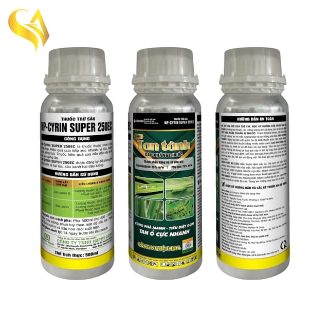 NP-CYRIN SUPER 250EC - TAN TÀNH SÂU KHÁNG THUỐC - 500ML