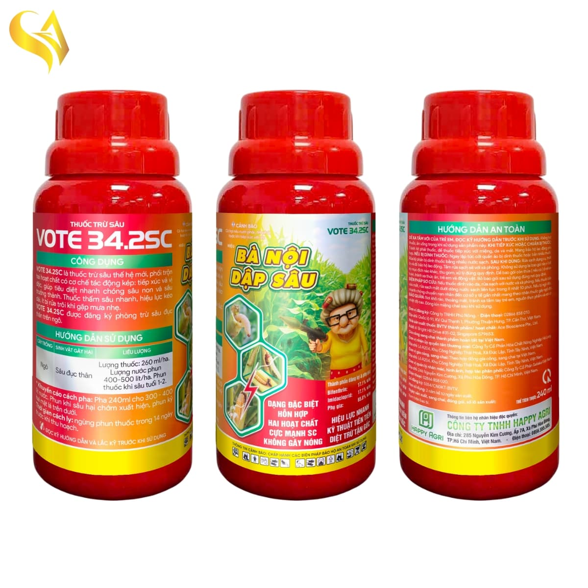 VOTE 34.2SC - BÀ NỘI DẬP SÂU - 240ML