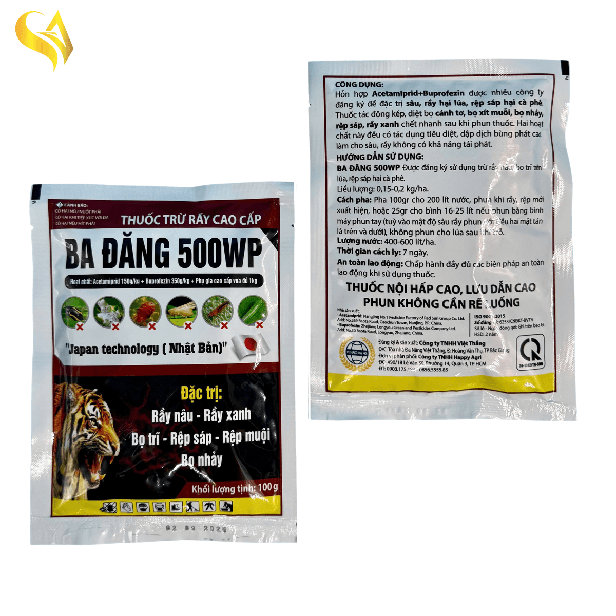 BA ĐĂNG 500WP - 100GR