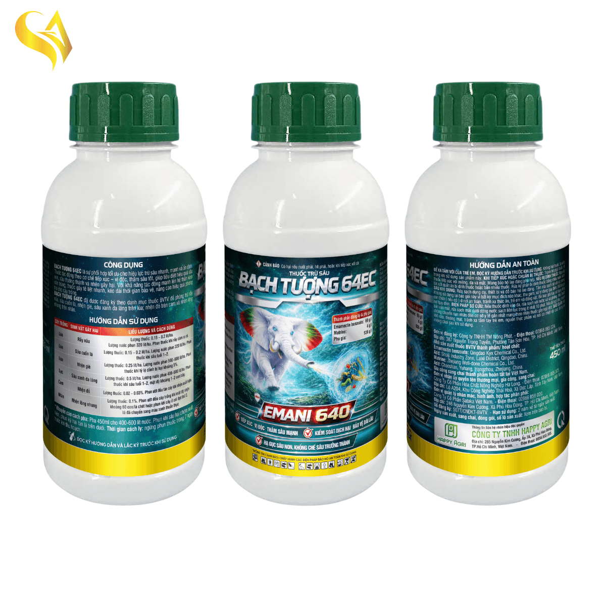 BẠCH TƯỢNG 64EC - EMANI 640 - 450ML